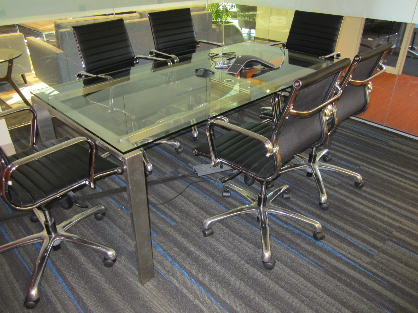 T12124 - Glass Meeting Table