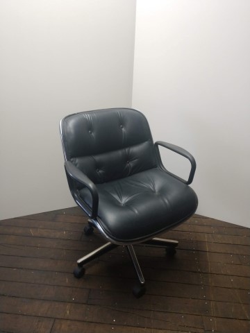C61417C - Knoll Leather Pollock Chair
