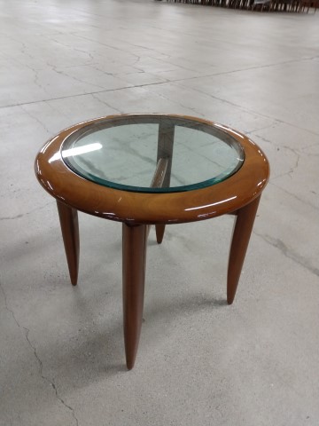 R6200 - Bernhardt End Table with Glass