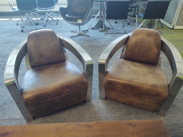R6398 - Leather Club Chairs