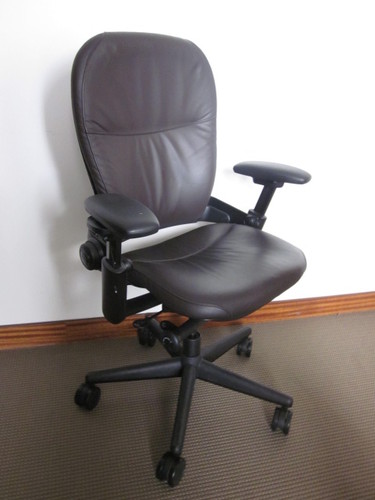 Leather Steelcase Leap Chairs
