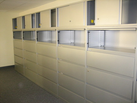 F1372 - Steelcase Lateral Files with Overfiles
