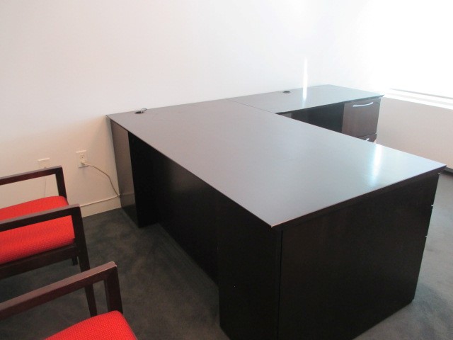 D12029C - Kimball L-Shape Desks - Espresso