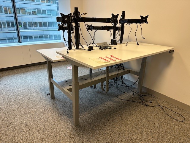 D12217 - Double Sit-Stand Desks