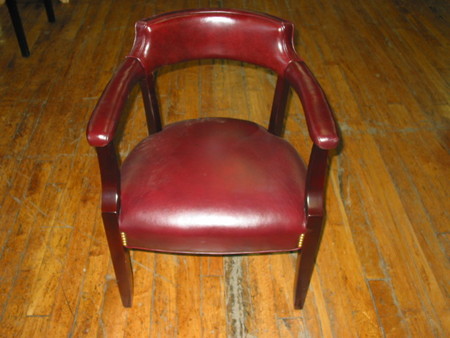 C993 - Hickory Leather Chairs