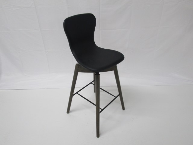 CD6177 - Black Leather Stools