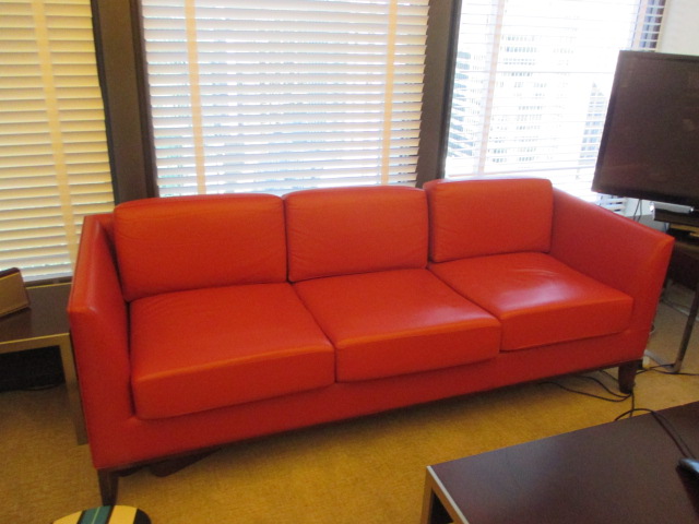 R6068C - Leather Sofa