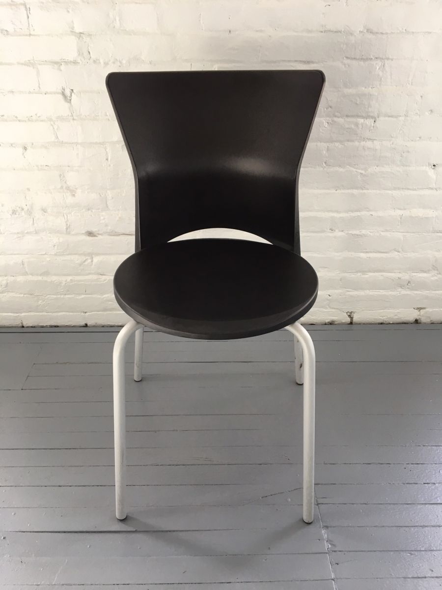 C6049C - Italian Designed Black Stack Chairs