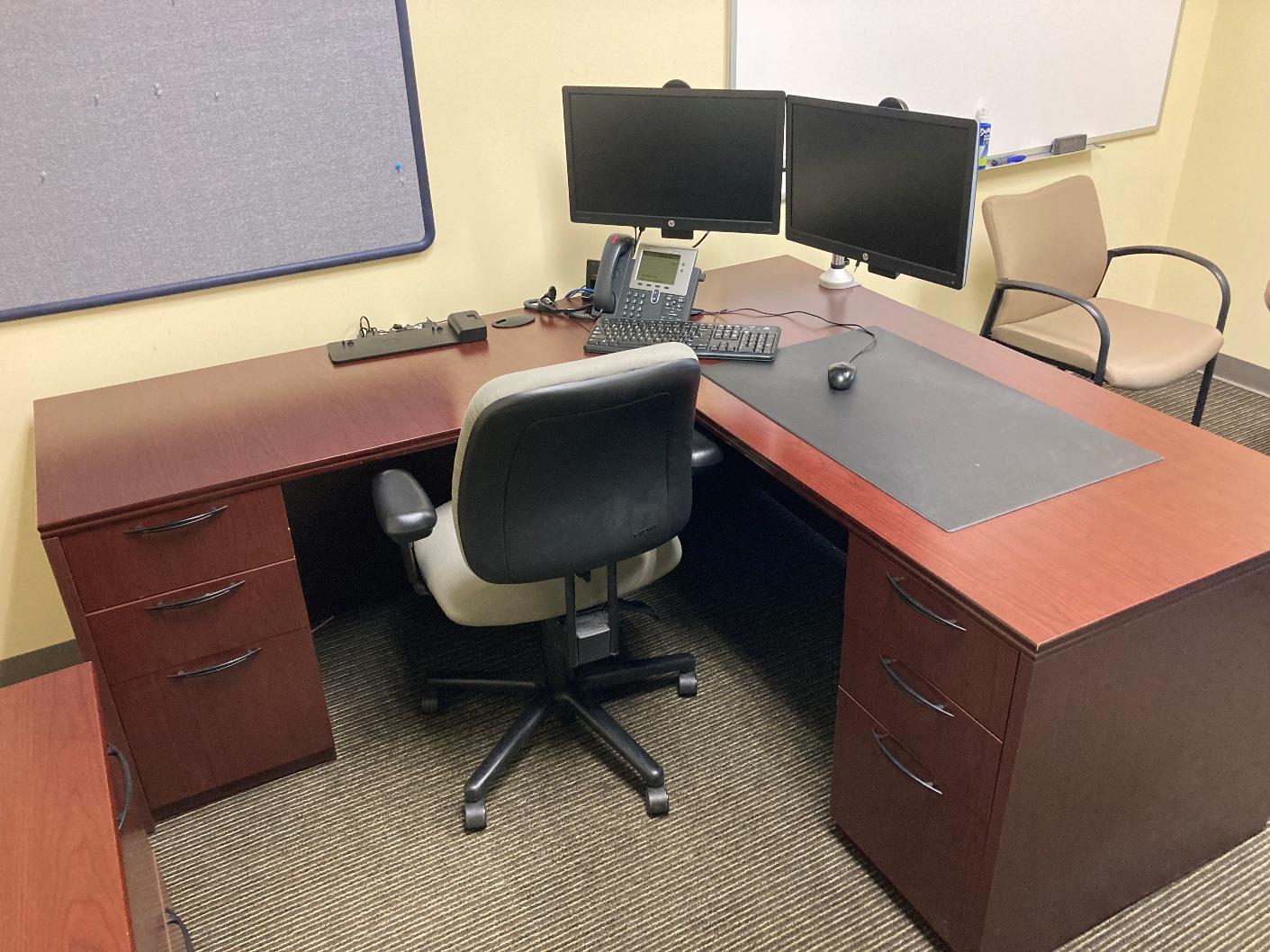 D12166 - Office Star L-Shape Desk Sets