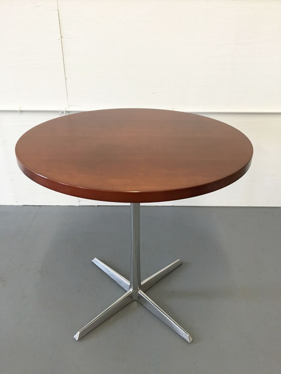 T9553C - 30" Round Cherry Cafe Table
