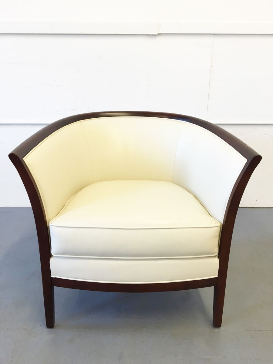 C61177C - Bernhardt Design Leather Lounge Chairs