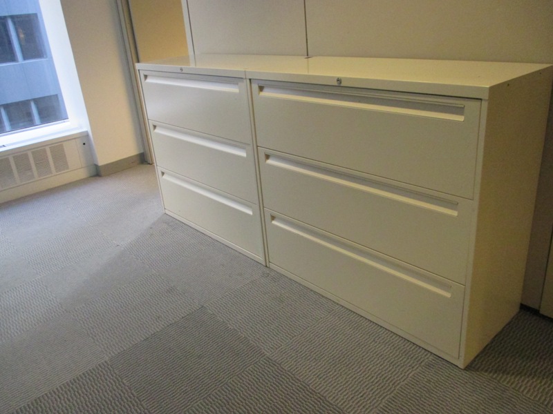 F6044C - 42" Steelcase Three Drawer Lateral Files