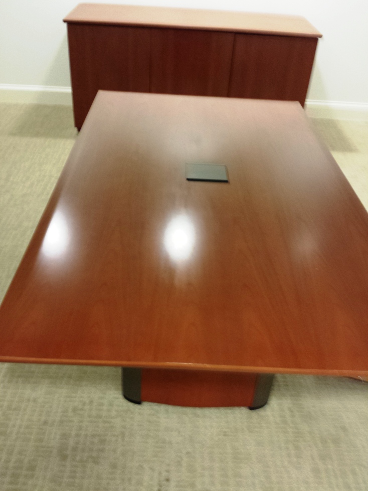 T6031 - Neinkamper Meeting Table with Credenza