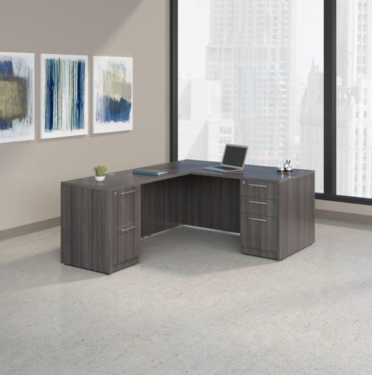 D12141 - Skyline L-Shape Desk Sets
