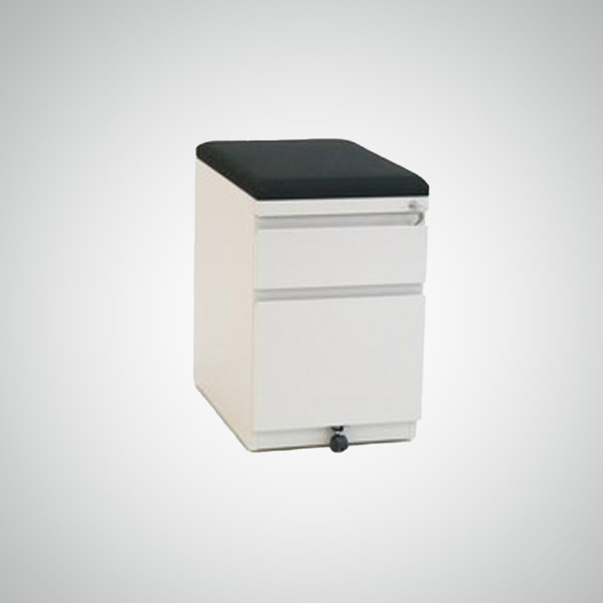 NP1744 - New 23 1/2" B/F Mobile Pedestal with Cushion Top