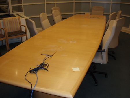 16' Boat Shape Conference Table