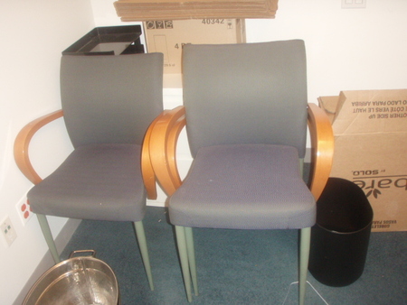 Keilhauer wood stack chairs