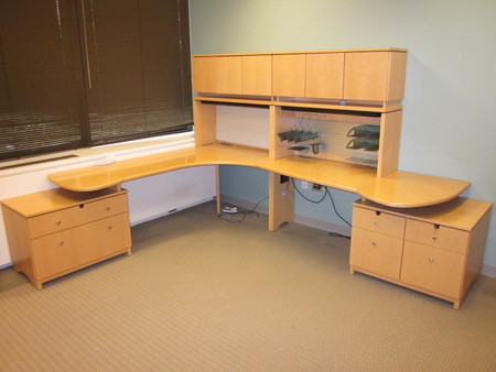 Steelcase Maple Desks