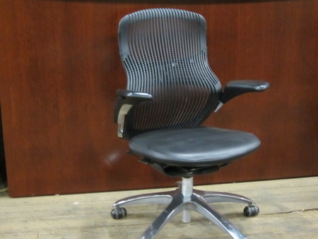 C3596 - Leather Knoll Generation Chairs