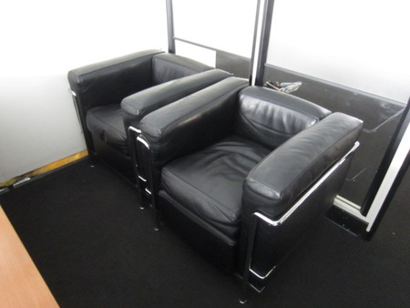 R2962 - Cassina Leather Club Chairs