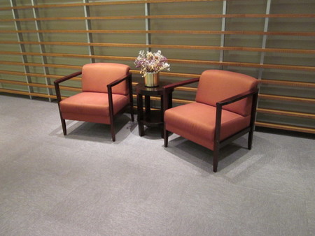 Wood Frame Club Chairs