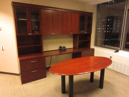 D3506 - Table Desk Credenza Set