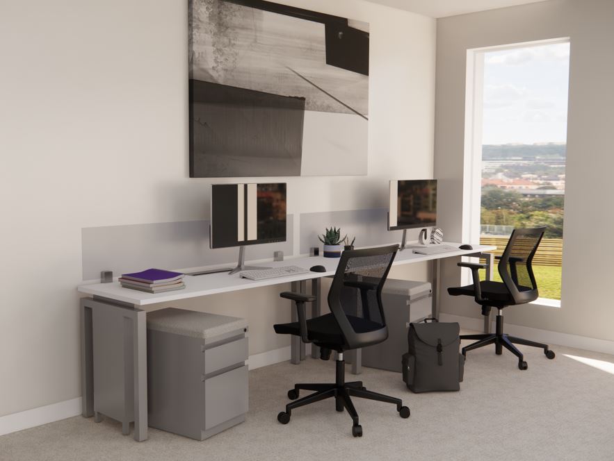 B6043 - Stretch Benching Station – Run of 2 of 24" x 72"  workstations