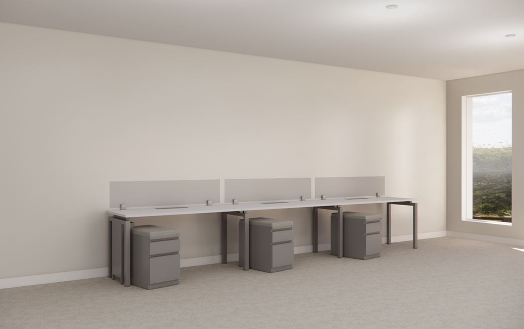 B6032 - Stretch Benching Station – Run of 3 of 24" x 60"  workstations