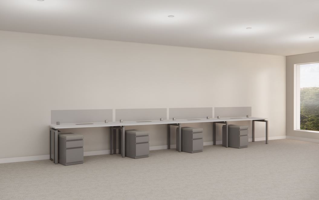 B6033 - Stretch Benching Station – Run of 4 of 24" x 60"  workstations