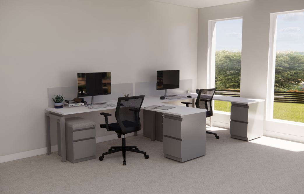 B6035 - Stretch Benching Station – Run of 2 of 24" x 72"  workstations