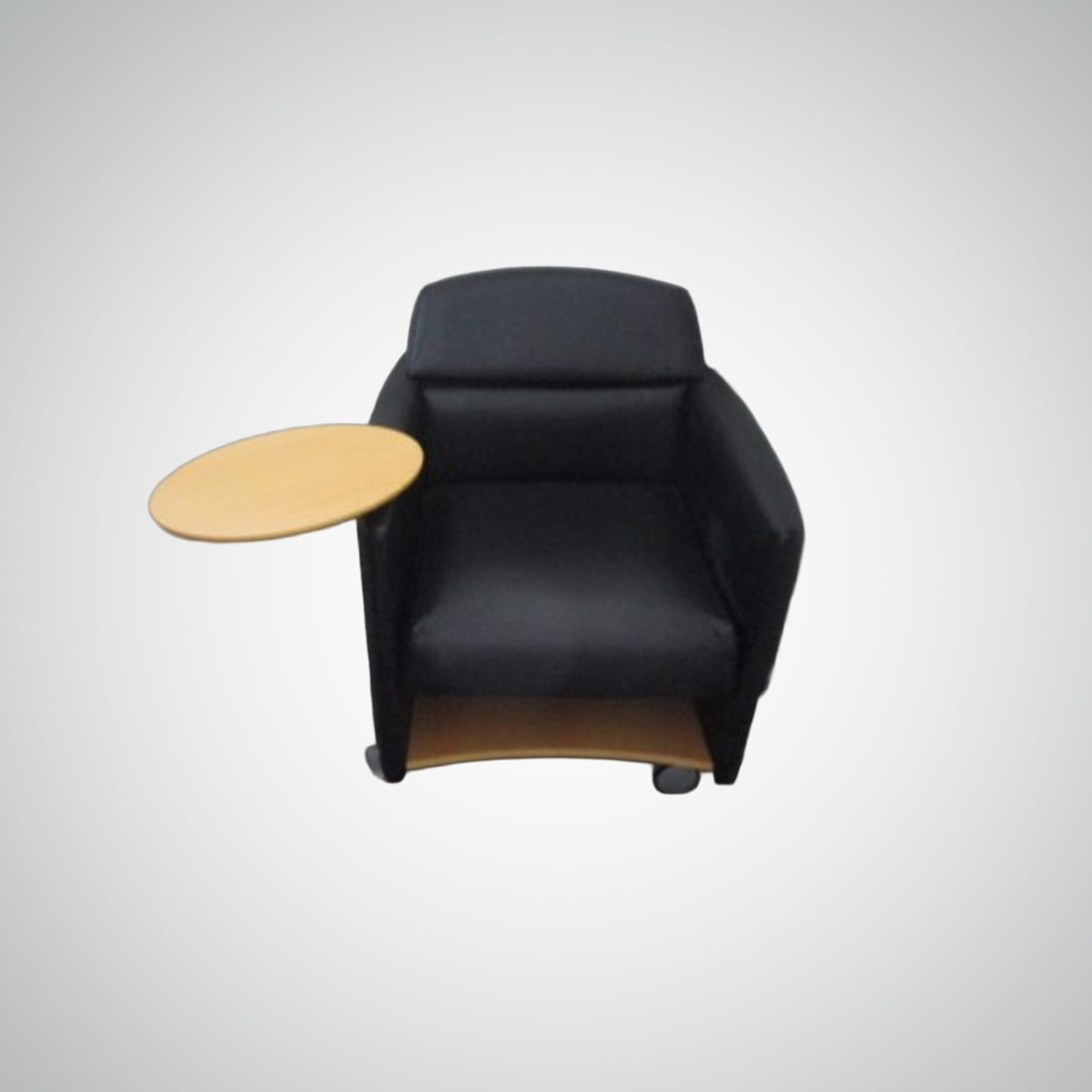 R6550 - Leather Club with Tablet Arm