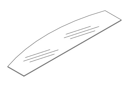5CDL7236LTTGY - SKYLINE  - T Top Floating 72" Deluxe