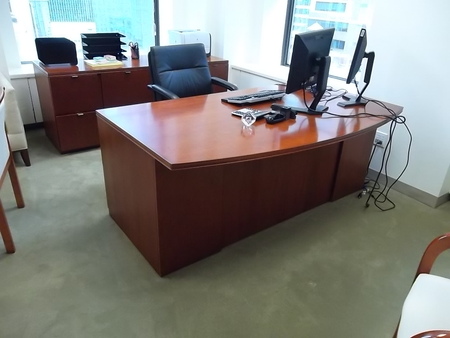 D3250 - Gunlocke Double Pedestal Desk Set