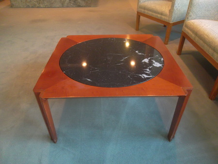 Coffee Table with Marble Inlay