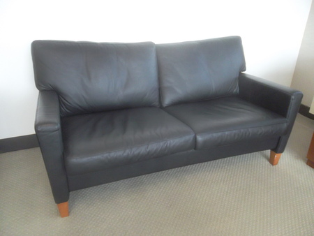 Black Leather Loveseat