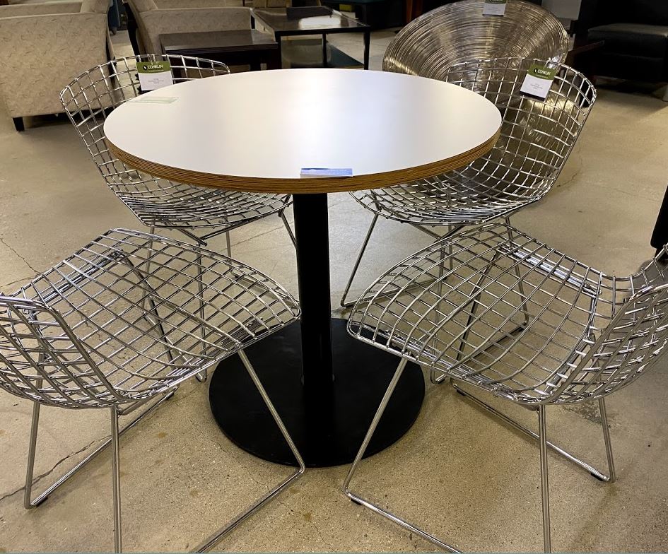 R6236 - 30" White Laminate Round Table