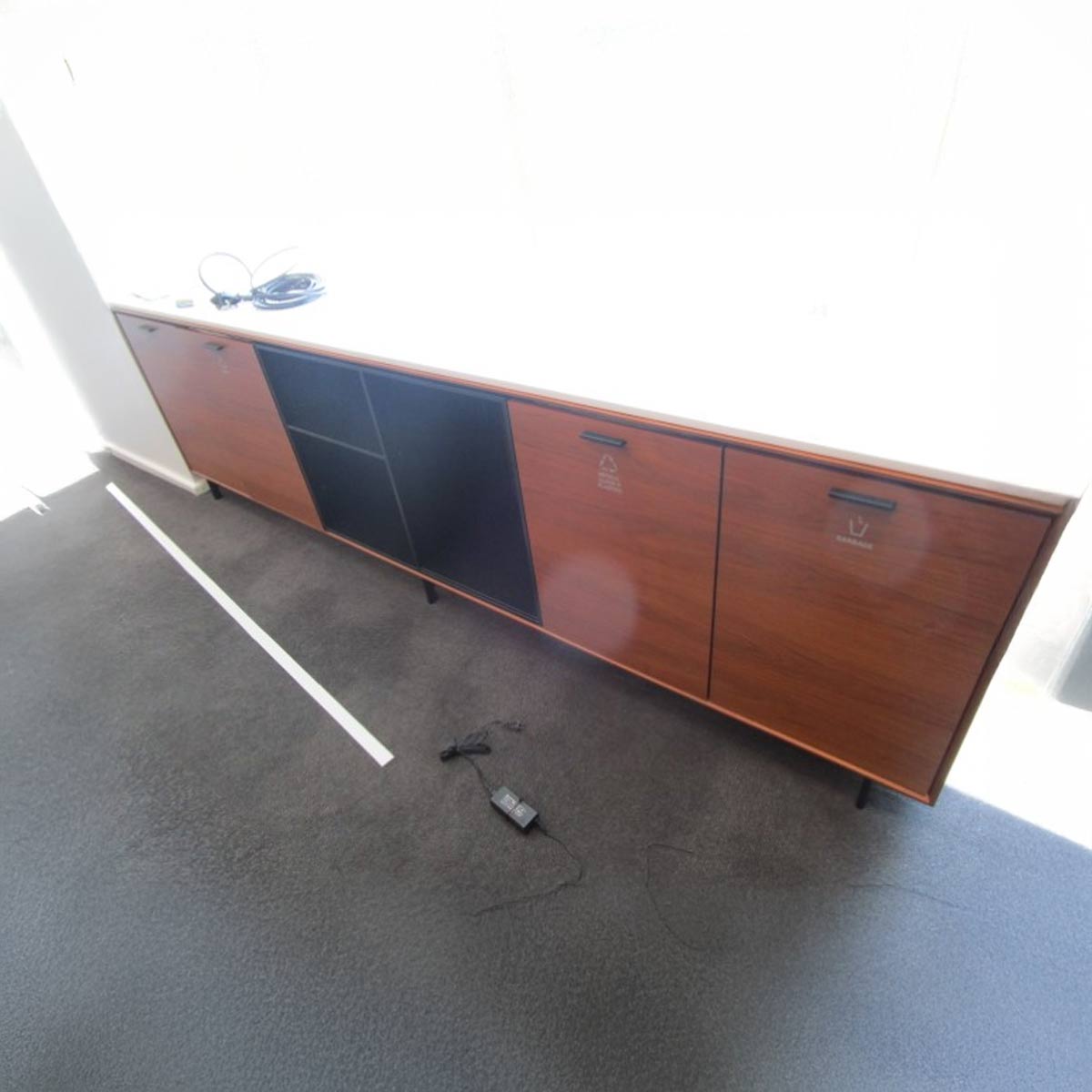 T12372 - Credenza with Recycling Center