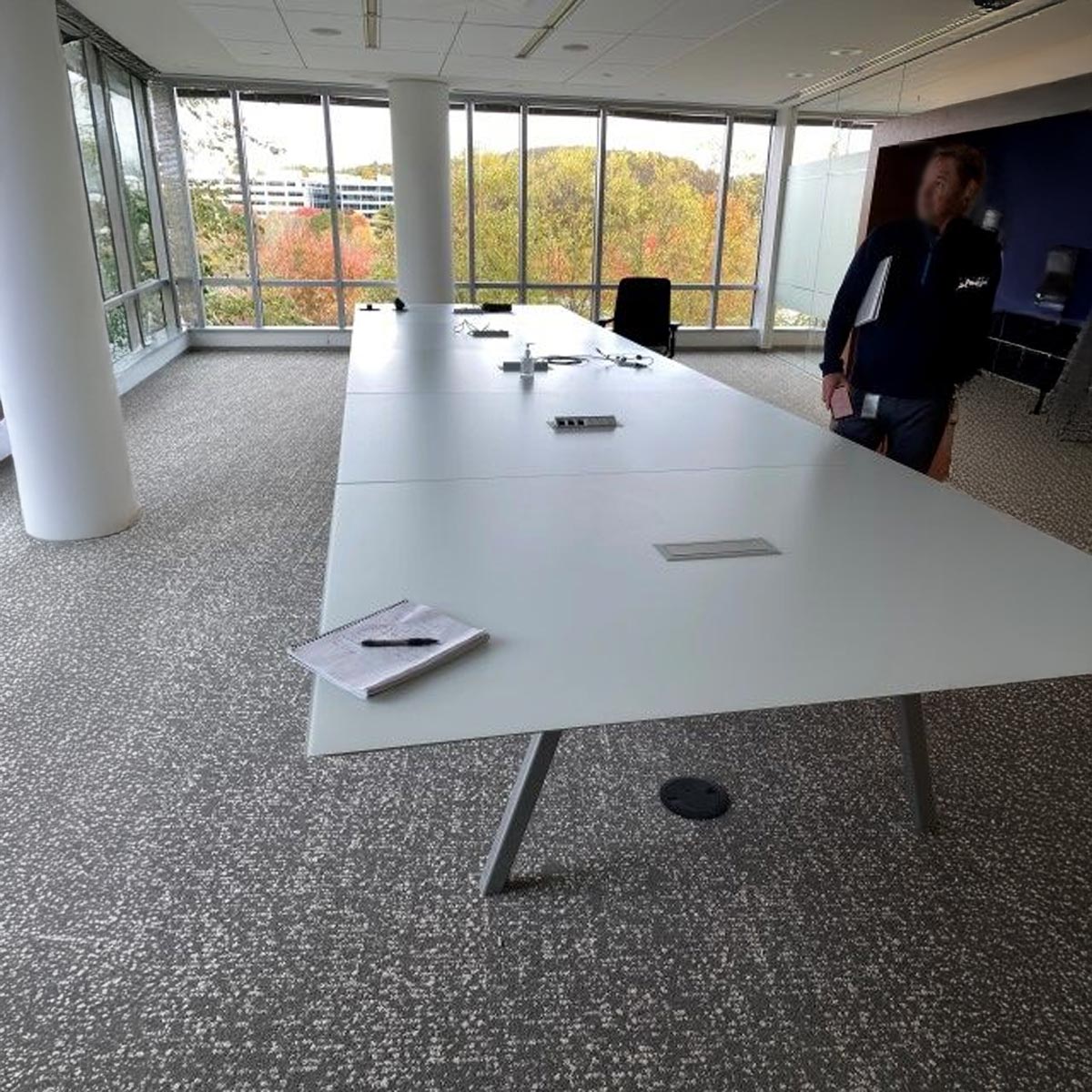 T12427 - 22' Glass Conference Table