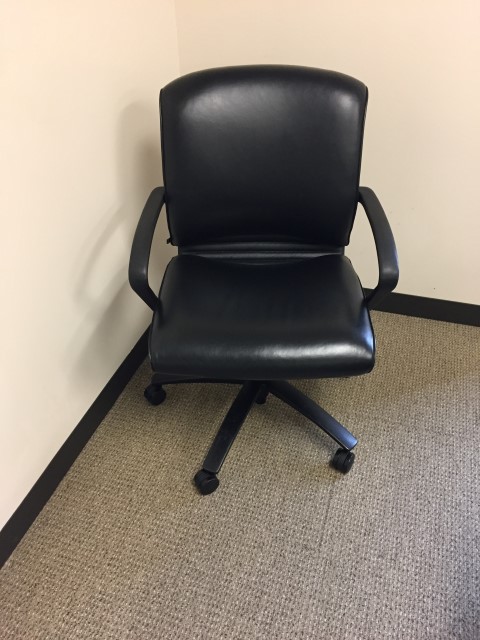 C61285 - Teknion Leather Conference Chairs