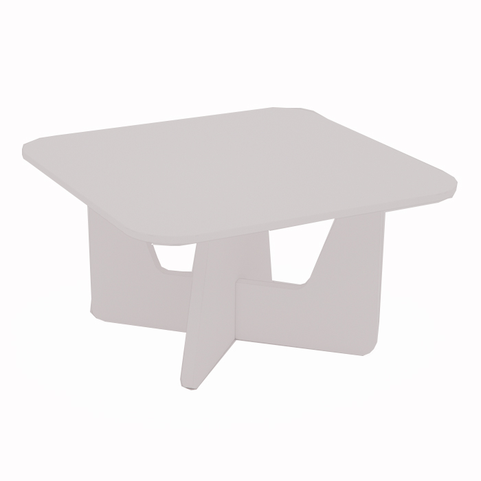 T12403 - Large Square White Plank tea table
