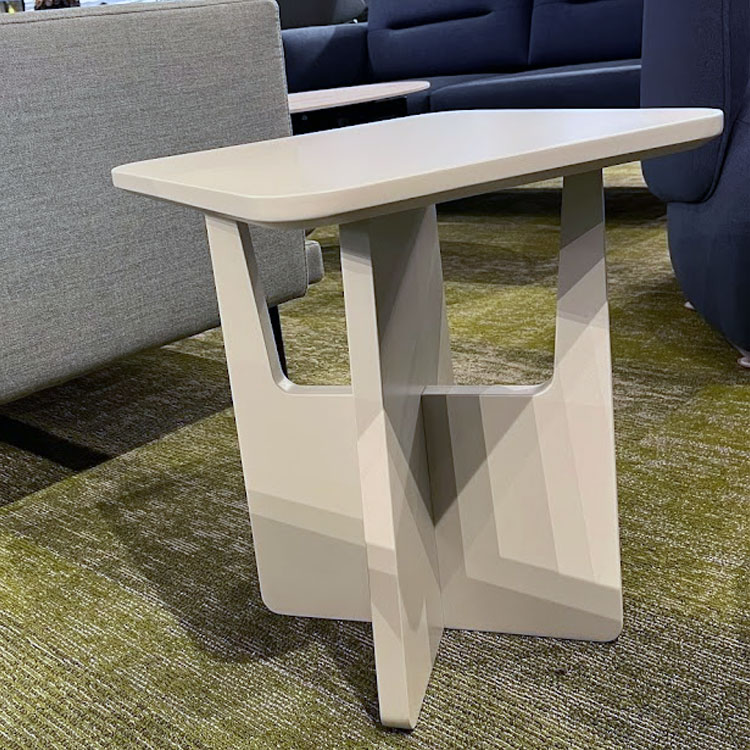 T12402 - Small Square White Plank tea table