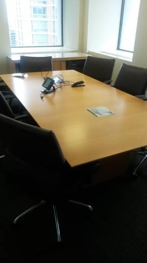T6041 - Bernhardt Conference Table and Credenza