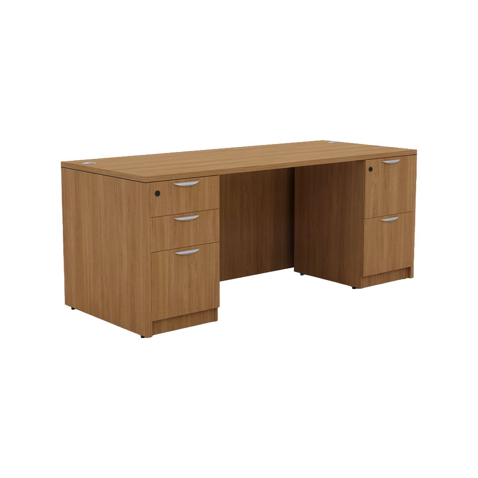 Rustic Executive Desk Set with Bookcases photo