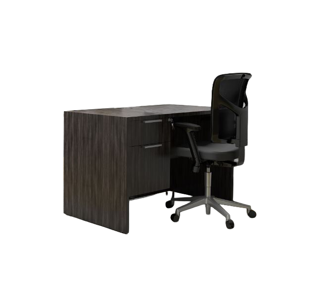 Rustic Executive Desk Set with Bookcases photo