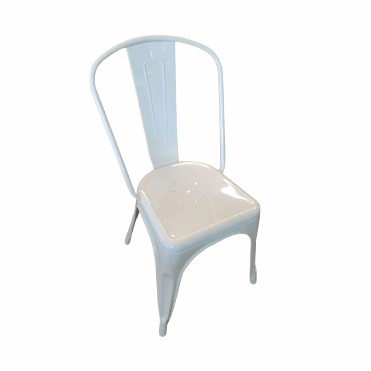 White Metal Cafe Chairs