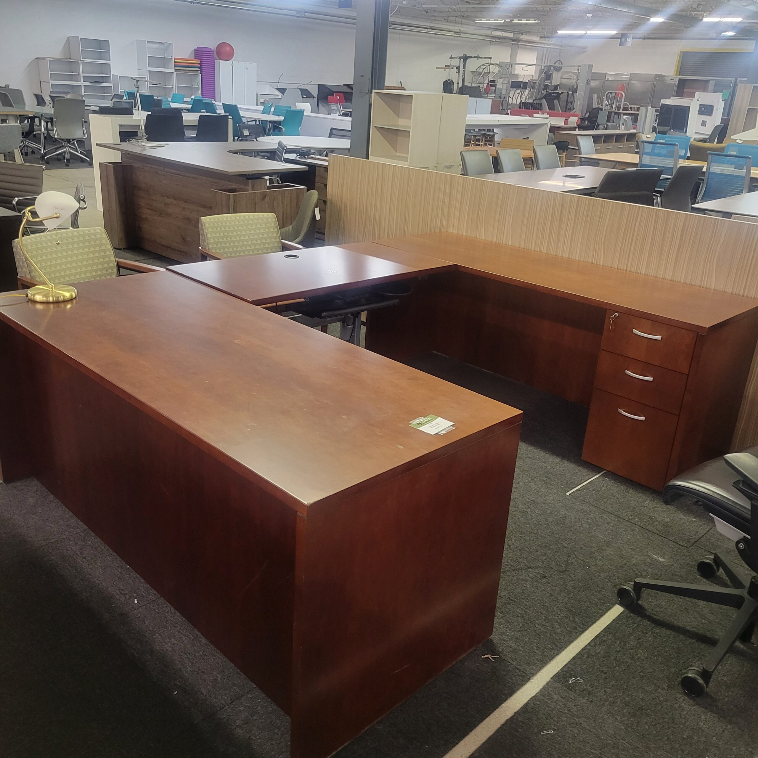 Indiana Furniture U-Shape Sit Stand Desk