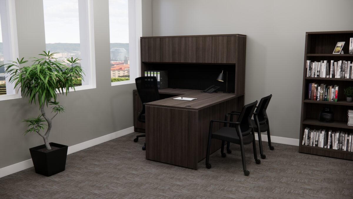 SKY 66X72 L BBF FF HUTCH FULL OFFICE