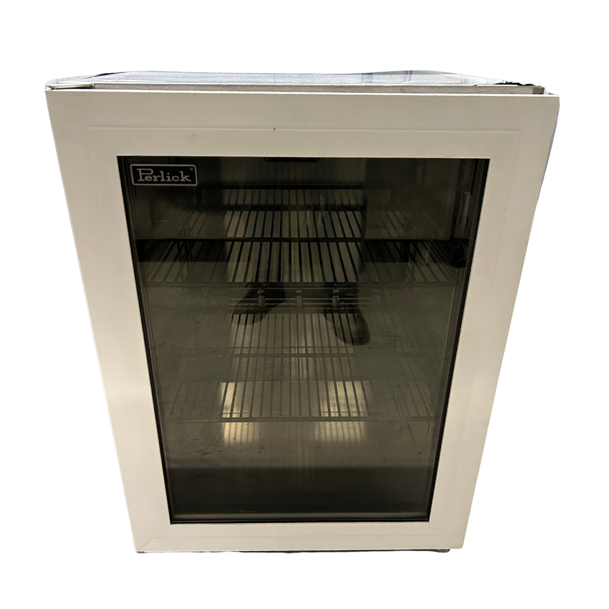 Perlick White Glass Door Refrigerator