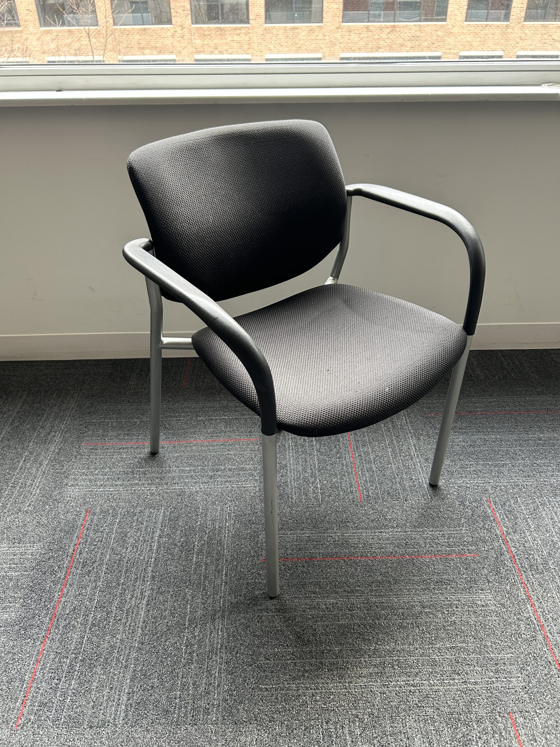 SitOnIt Black Fabric Chair