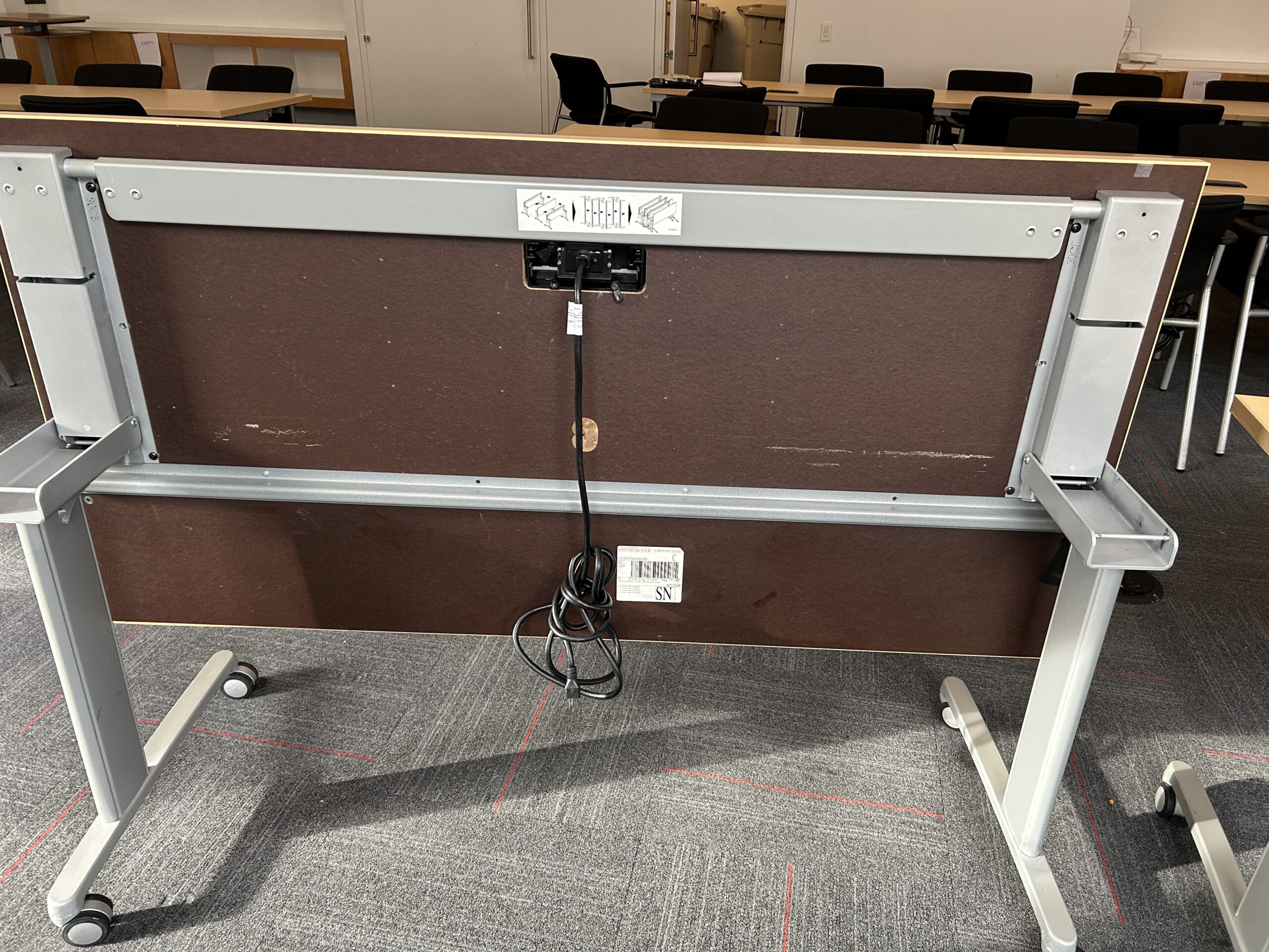 Teknion Maple Flip-Top Nesting Table